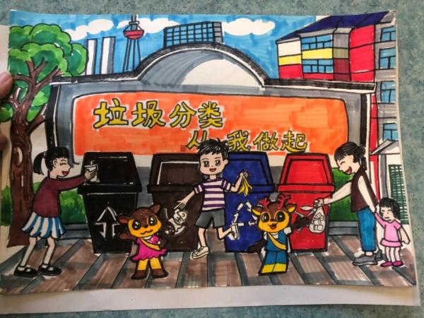 為小藝術(shù)家們點贊！“垃圾分類，我們有‘畫’說”